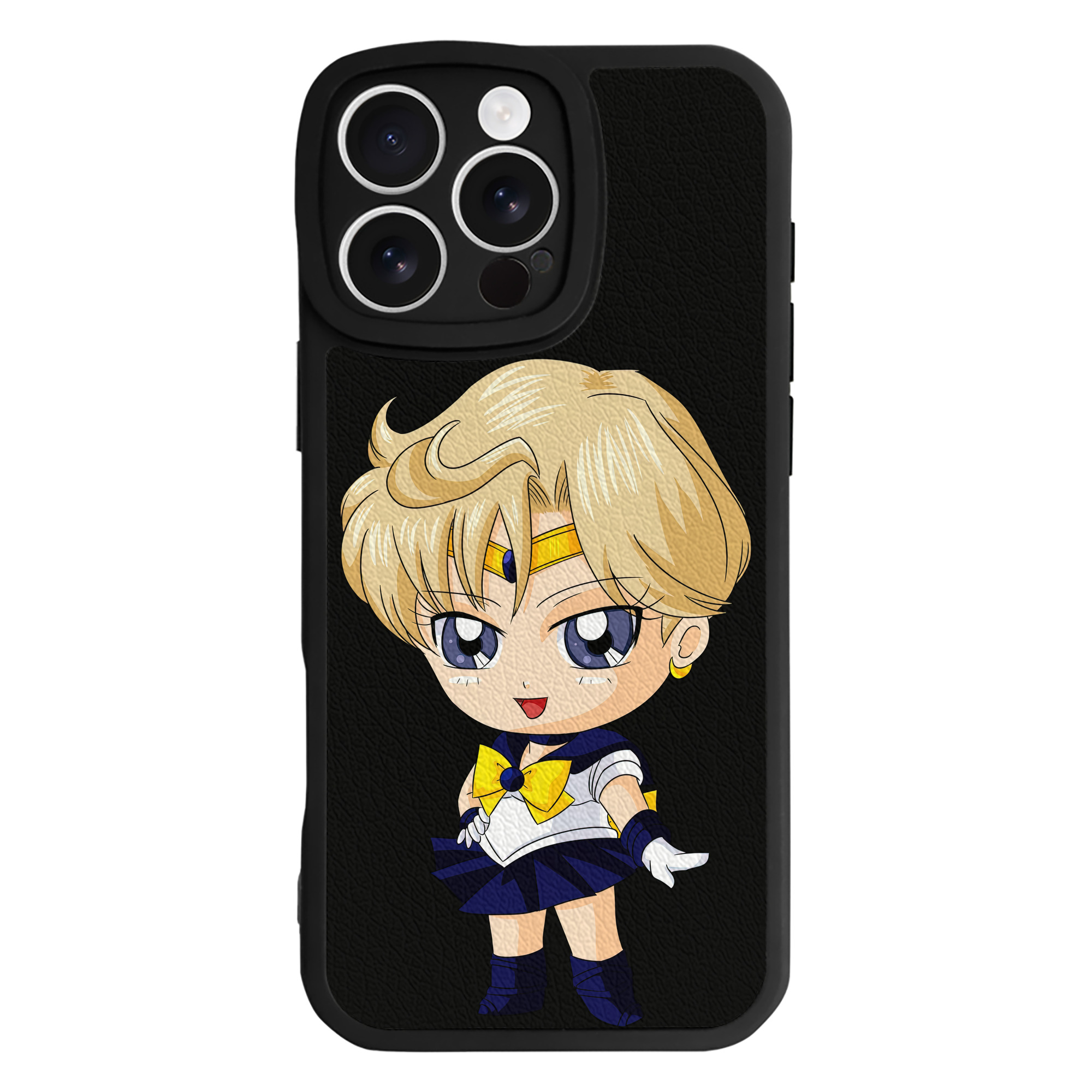 （画像用） 美少女戦士セーラームーン 天王はるか Sailor Moon Tenoh Haruka 【iPhone 16シリーズ対応】シリコンスマホケース（レザー調） 材質：シリコン